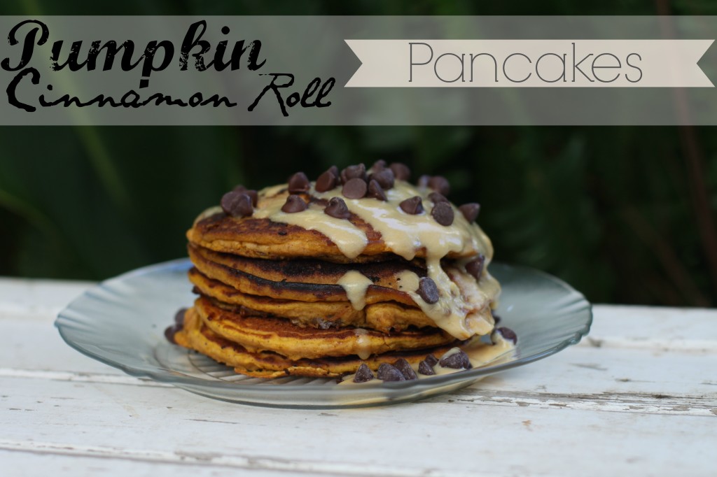 Pumpkin Cinnamon Rolls Pancakes