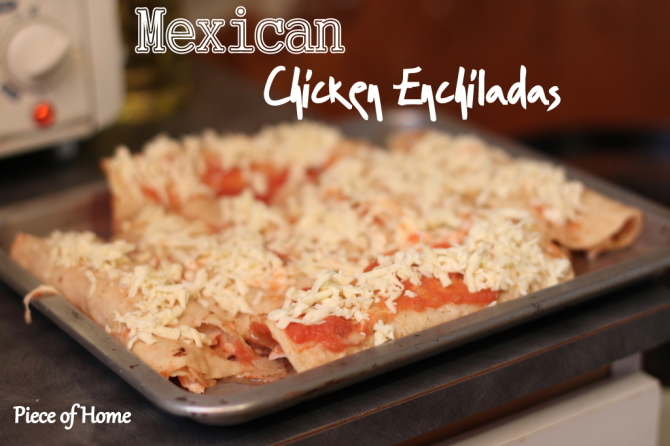 Chicken Enchiladas with cheese from Mexico