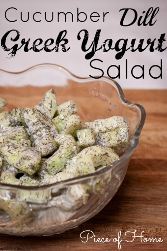 Cucumber Dill Greek Yogurt Salad 
