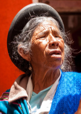Old Lady at the Market in Bolivia