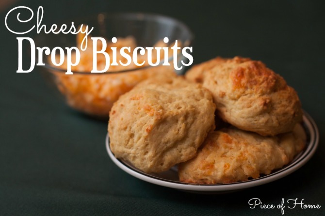 cheesy Drop bisquits with text