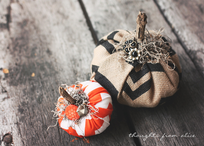 DIY-Chevron-Fabric-Burlap-Pumpkins