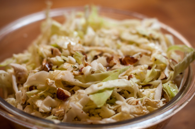 Cabbage Salad with Dressing