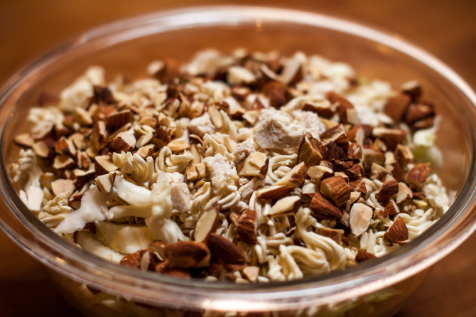 Cabbage Salad with Ingredients