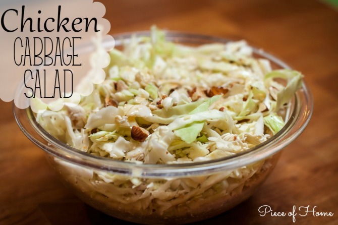 Chicken Cabbage Salad Piece of Home