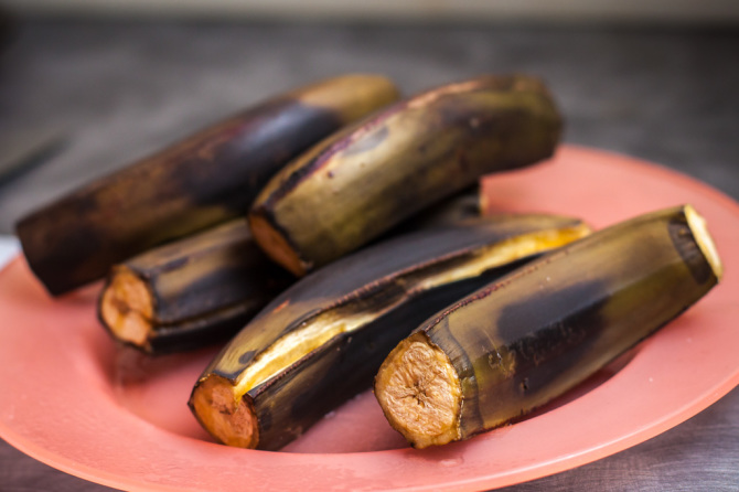 Microwaved Plantains