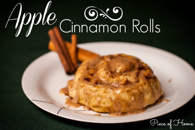 Apple Cinnamon Roll  Piece of Home