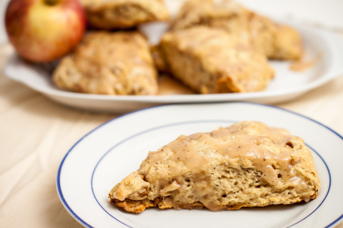 Apple-Scone-with Glaze