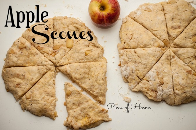 Apple-Scones-dough-slices Piece of Home