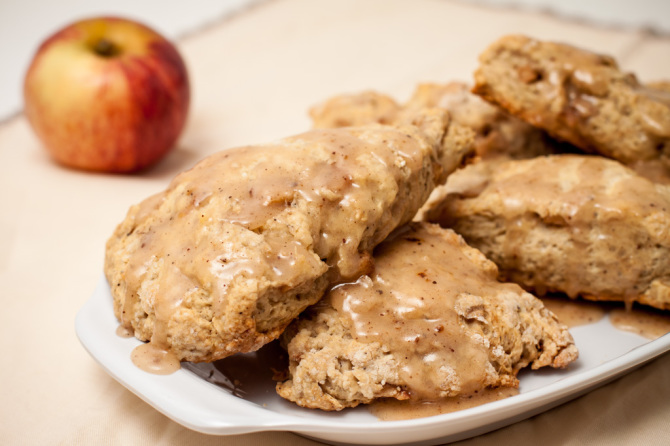 Apple-Scones-with-glaze