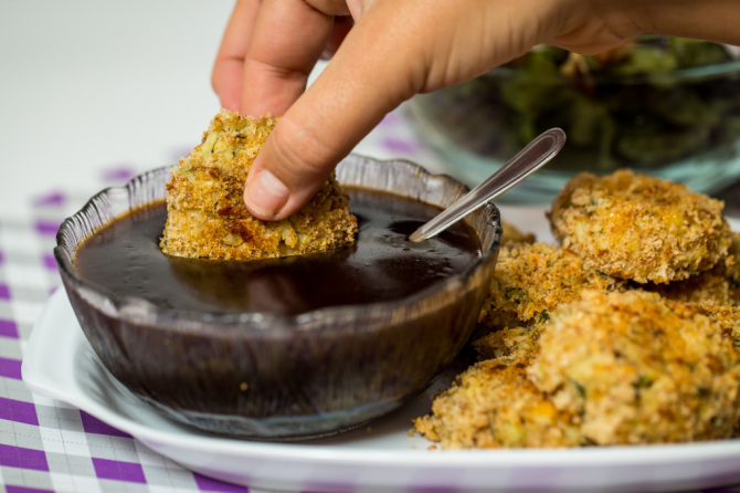 Cauliflower Fritters Dipping