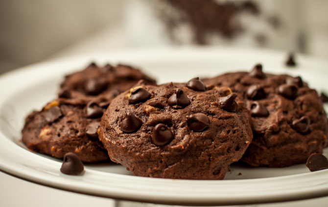 Triple Chocolate Chip Cookies 2