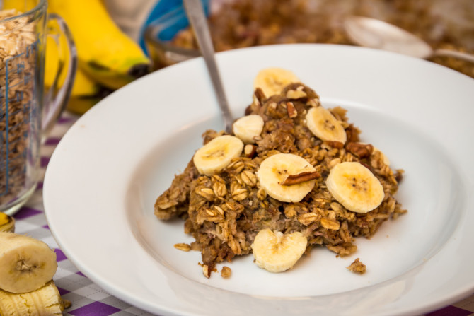 Banana Bread Oatmeal Bake 1