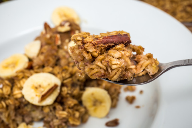 Banana Bread Oatmeal Bake -2