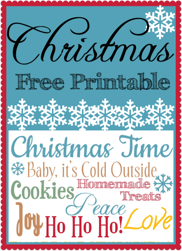 Christmas Printable Collage