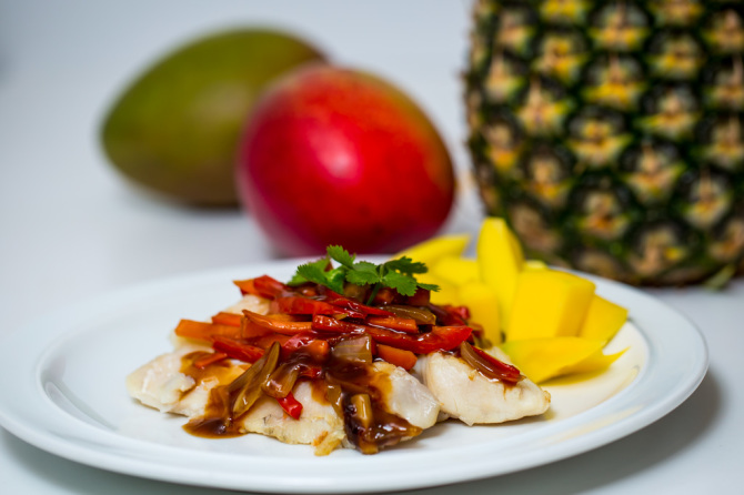 Sweet & Sour Tilapia with Fruit