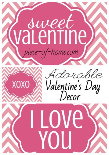 Valenines Day Decor Collage