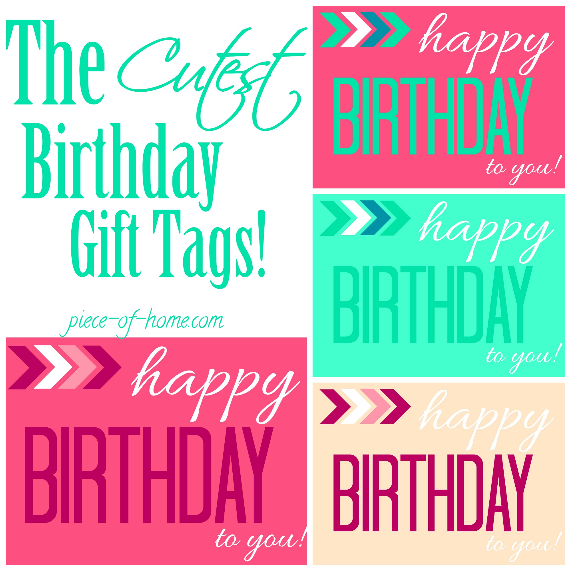 Free Printable Birthday Gift Tags Template