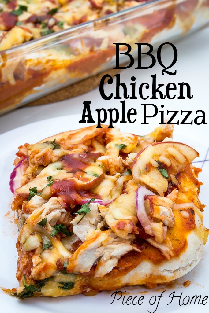 Chicken Apple BBQ Pizza Piece of Home