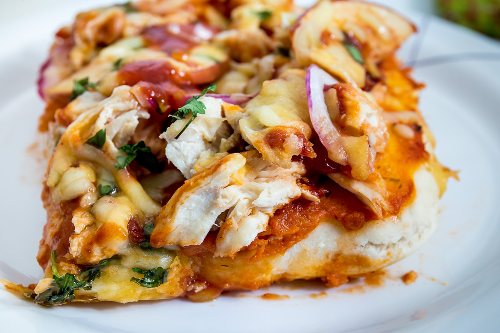 Chicken Apple BBQ Pizza Piece