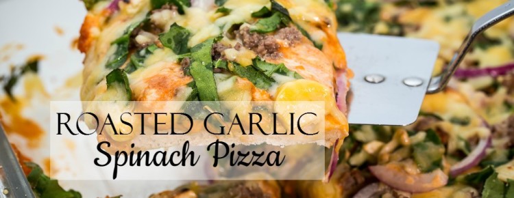 Roasted Garlic Spinach Pizza FI