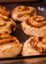 Apple Cinnamon Rolls out of the oven